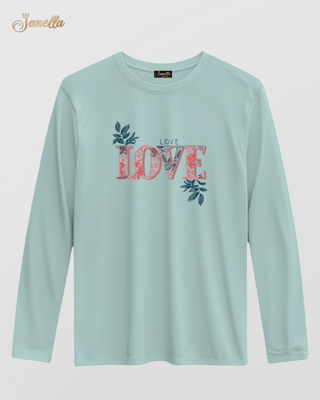 LOVE Love - تيشيرت قطن كم