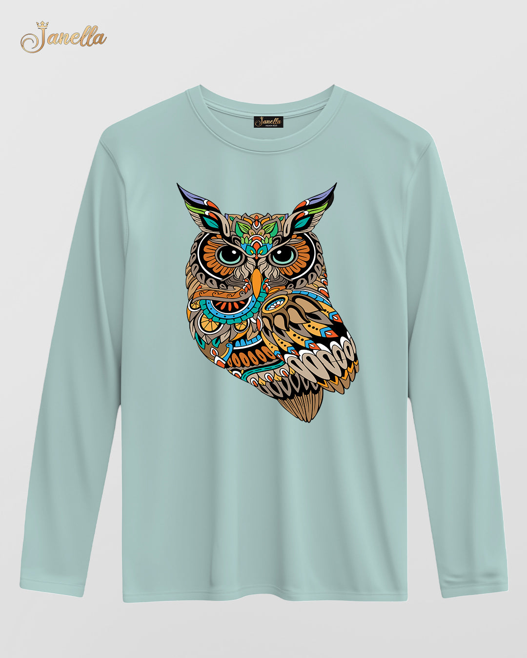 OWL - تيشيرت قطن كم
