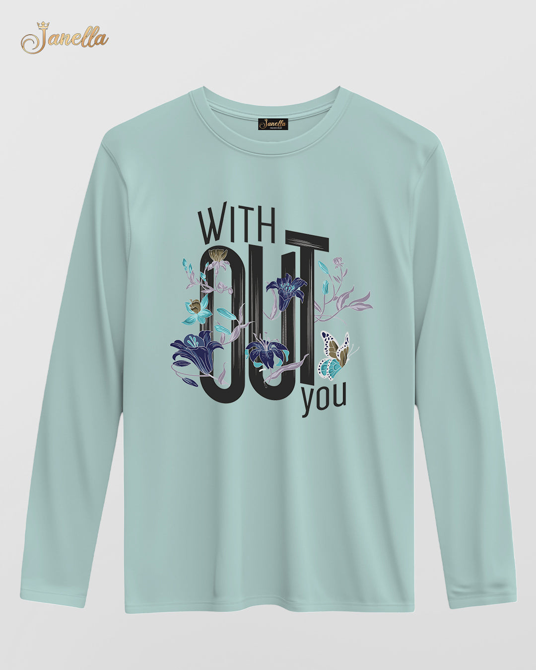 Without you - تيشيرت قطن كم