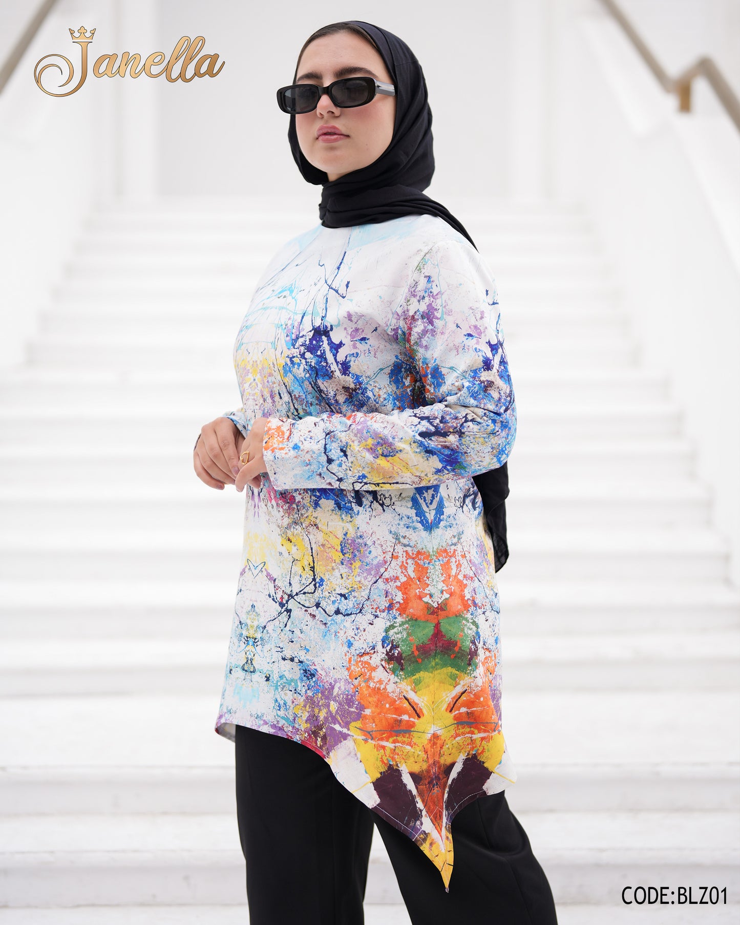بلوزة روزالين مشجرة