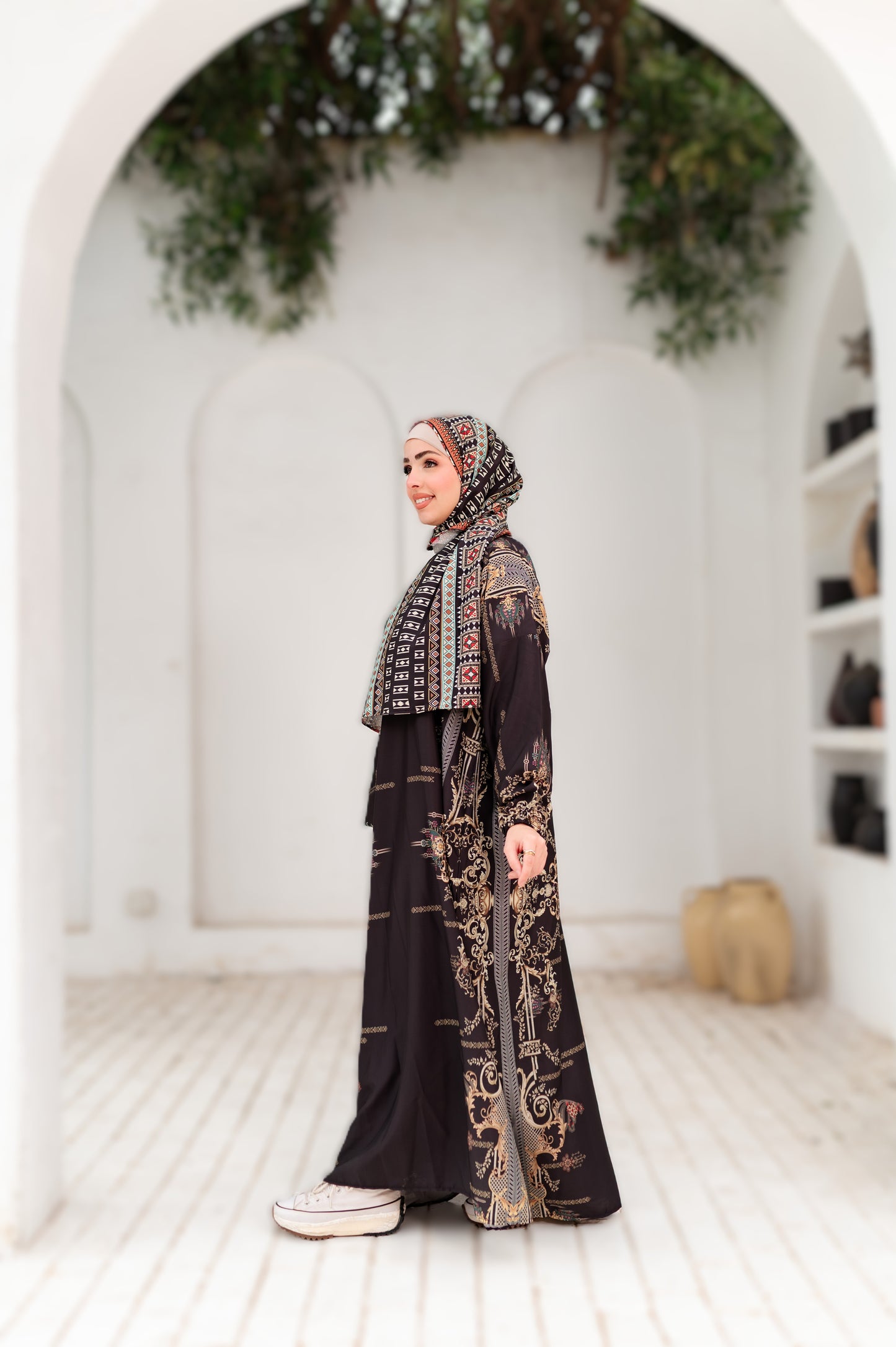 إسدال حرير ناعم للصلاة والبيت