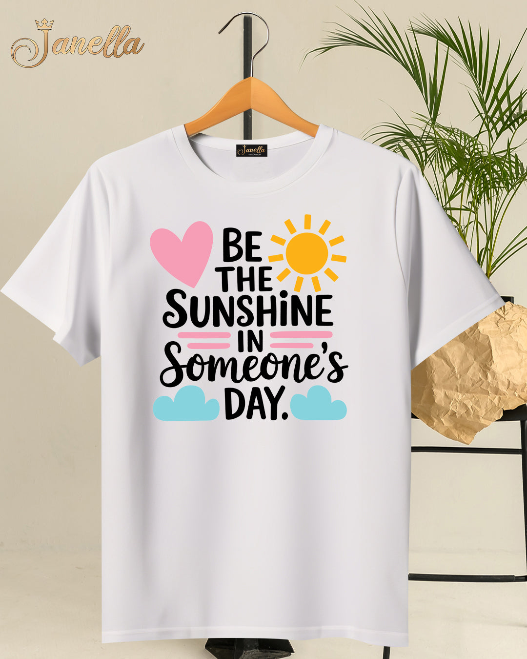 Sunshine- تيشيرت قطن اللوان متعددة