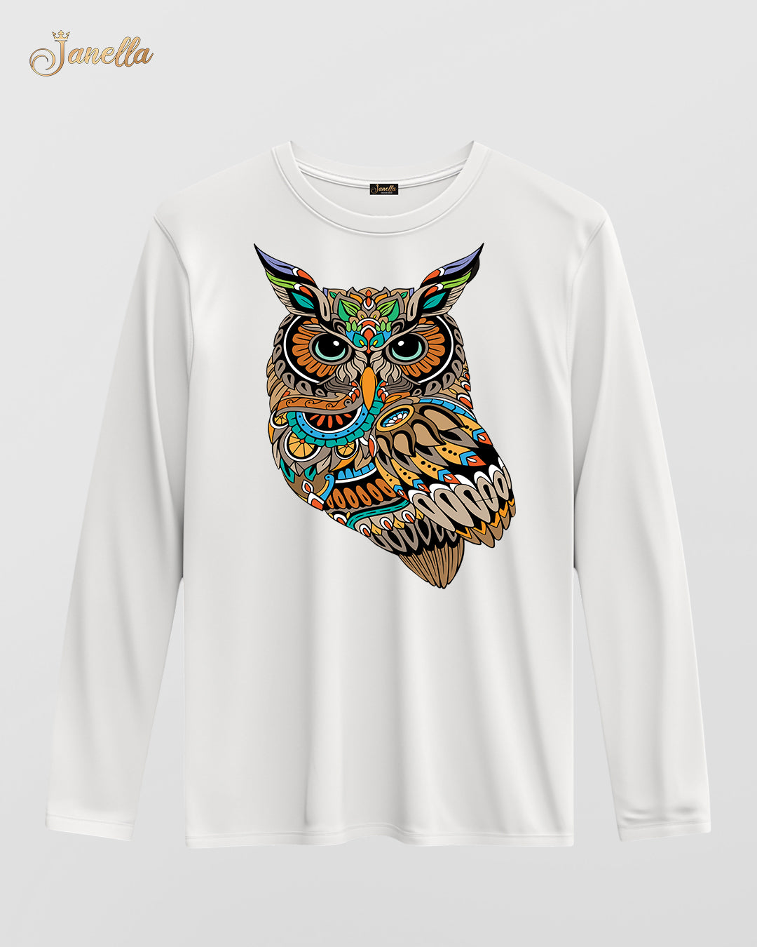 OWL - تيشيرت قطن كم