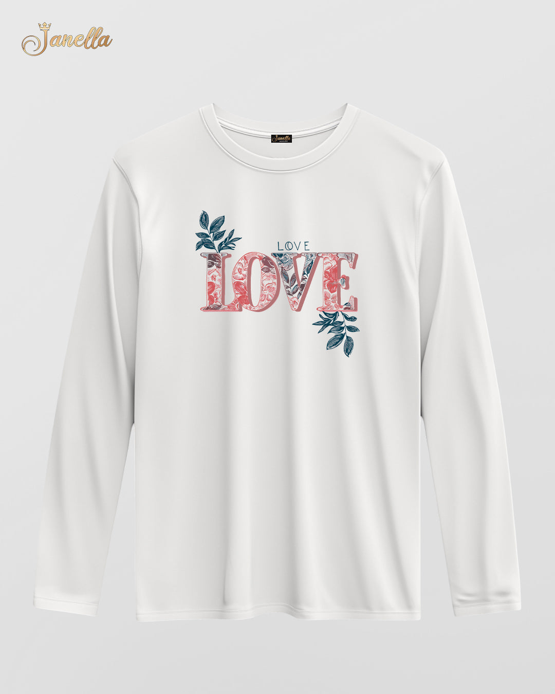 LOVE Love - تيشيرت قطن كم