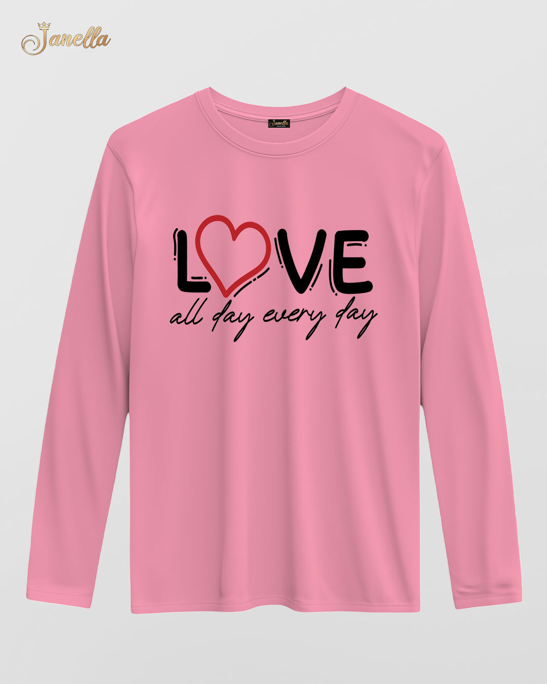 Love - تيشيرت قطن كم