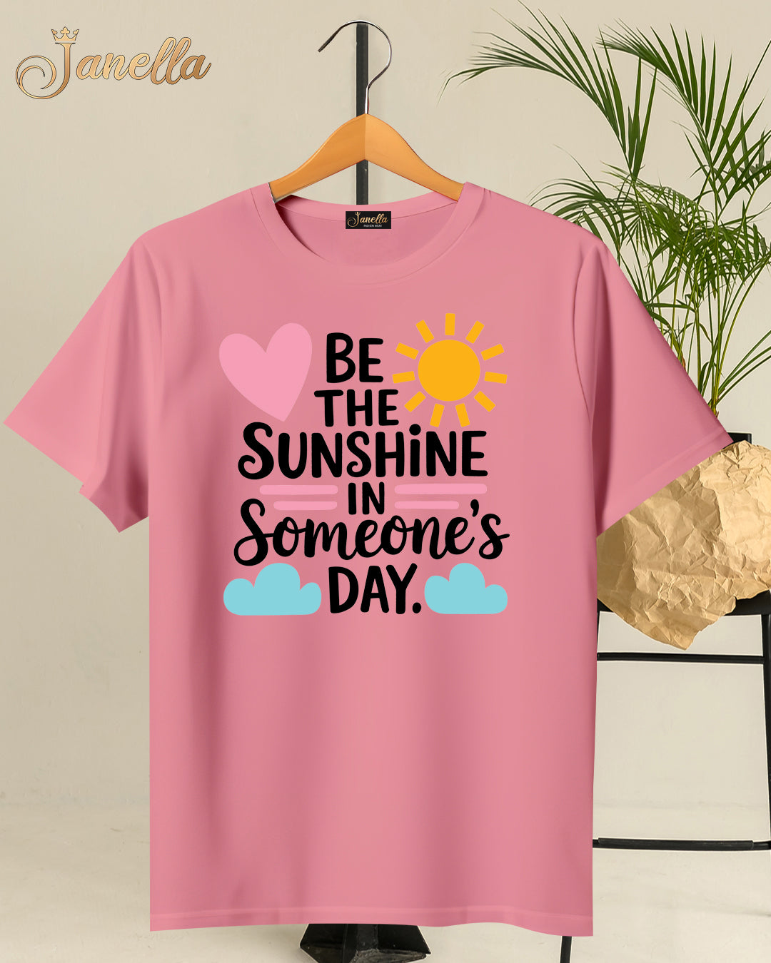 Sunshine- تيشيرت قطن اللوان متعددة