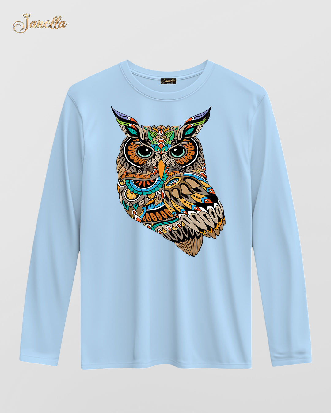 OWL - تيشيرت قطن كم