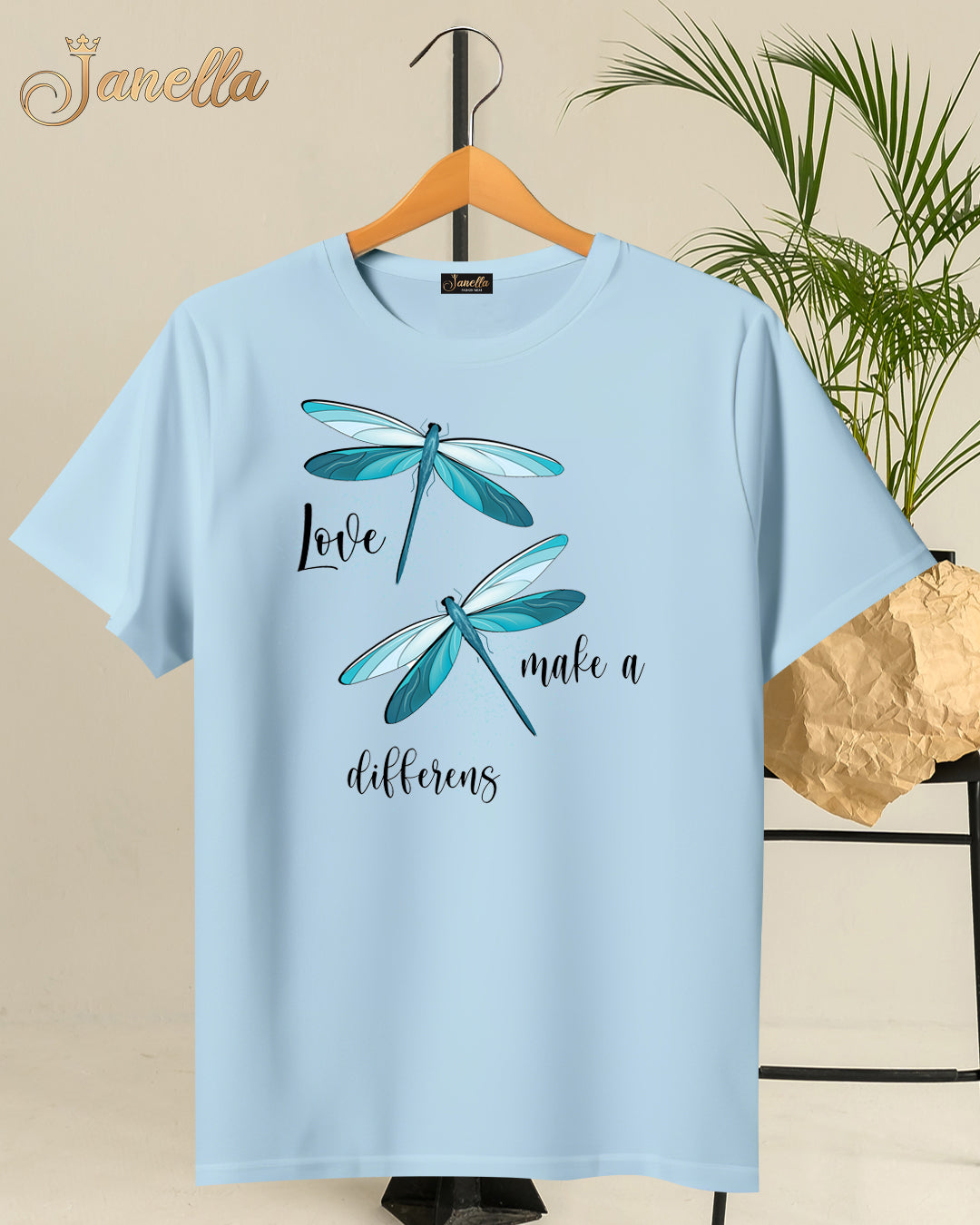 Make a difference - تيشيرت قطن اللوان متعددة