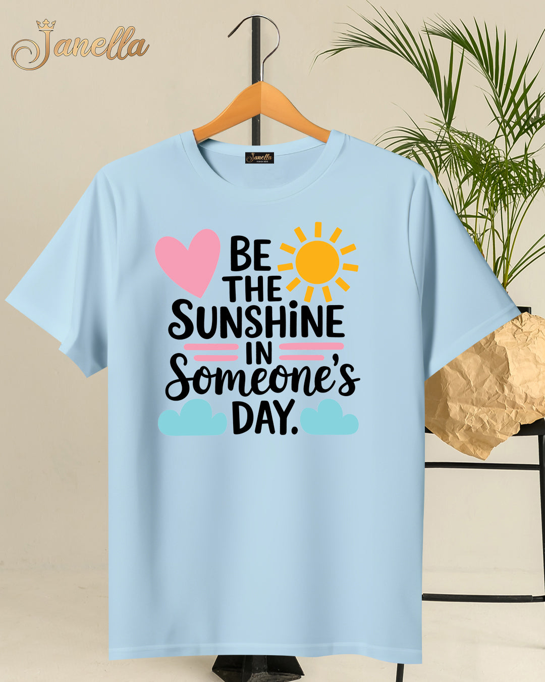 Sunshine- تيشيرت قطن اللوان متعددة