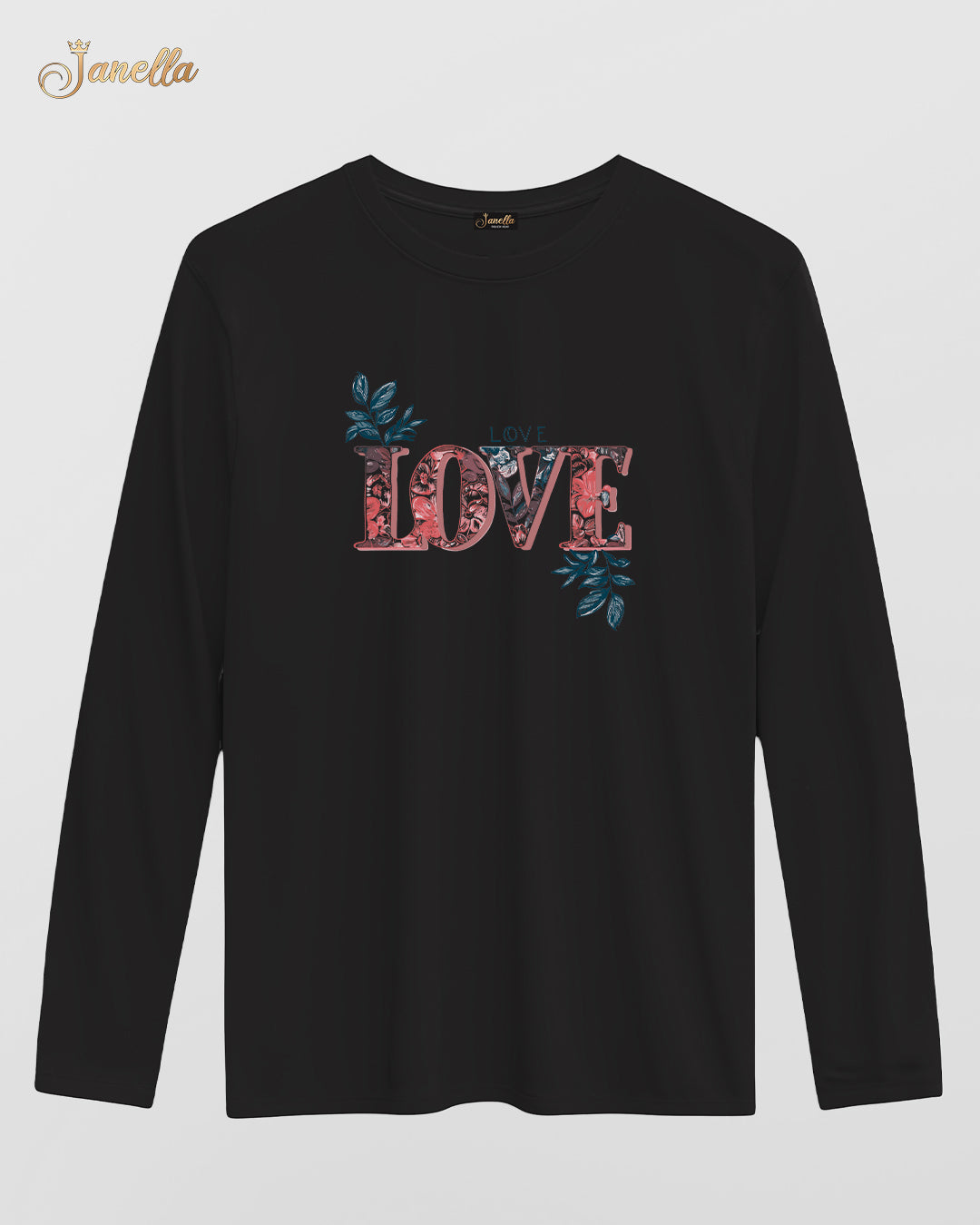 LOVE Love - تيشيرت قطن كم