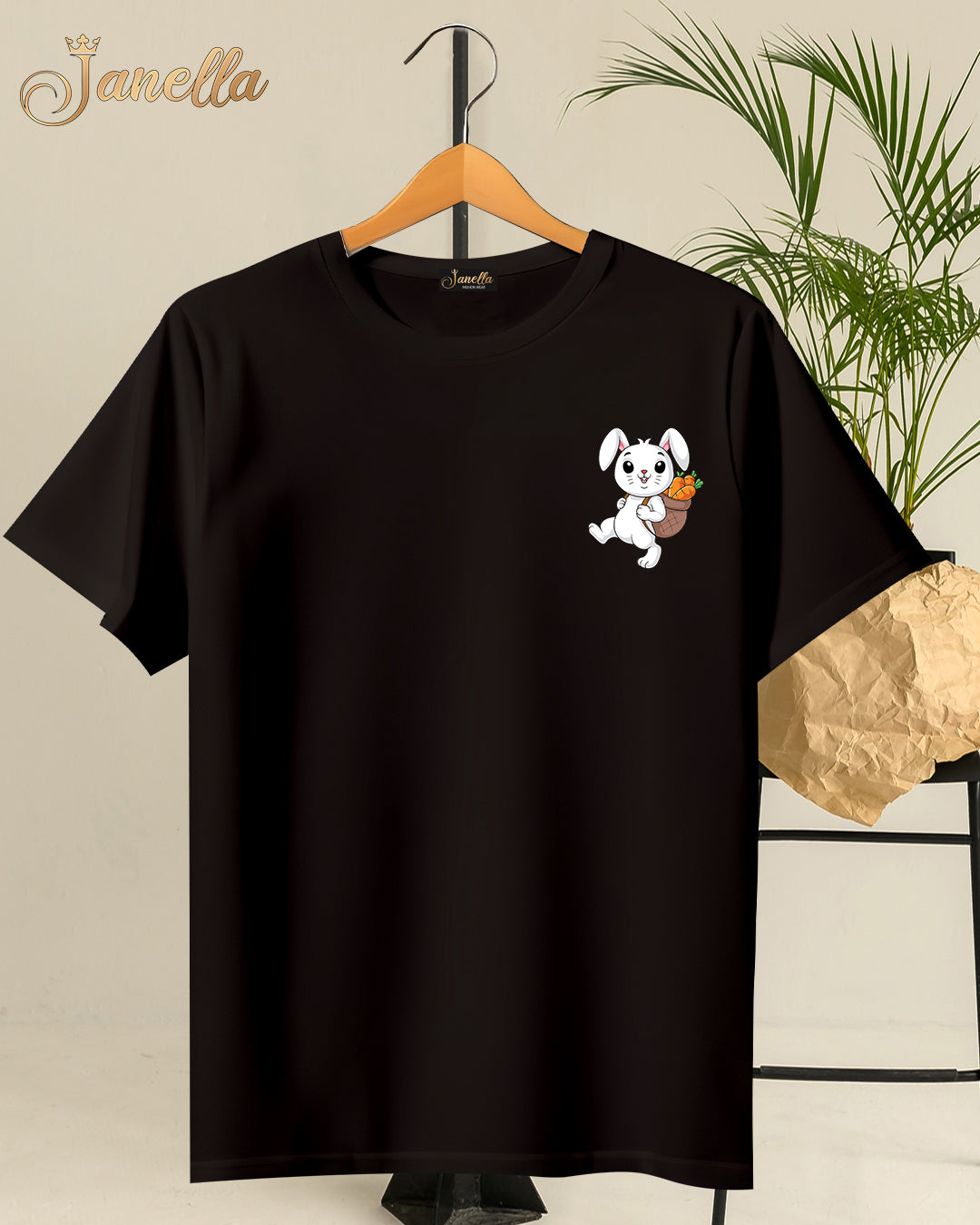 RABBIT - تيشيرت قطن اللوان متعددة