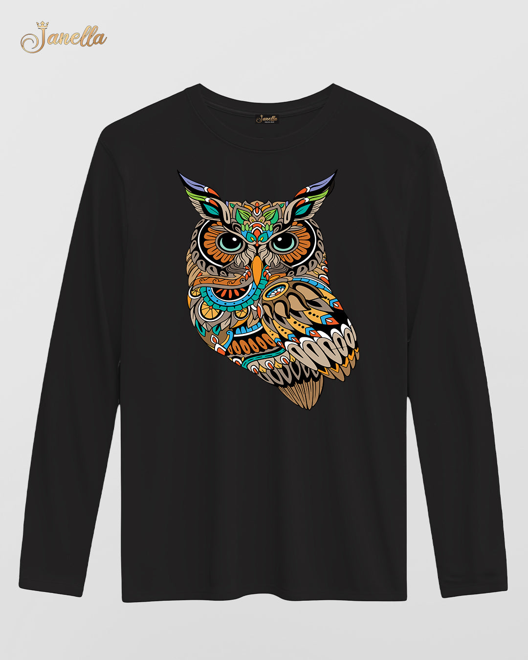 OWL - تيشيرت قطن كم