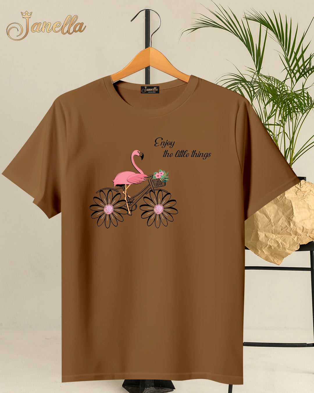 FLAMINGO - تيشيرت قطن اللوان متعددة