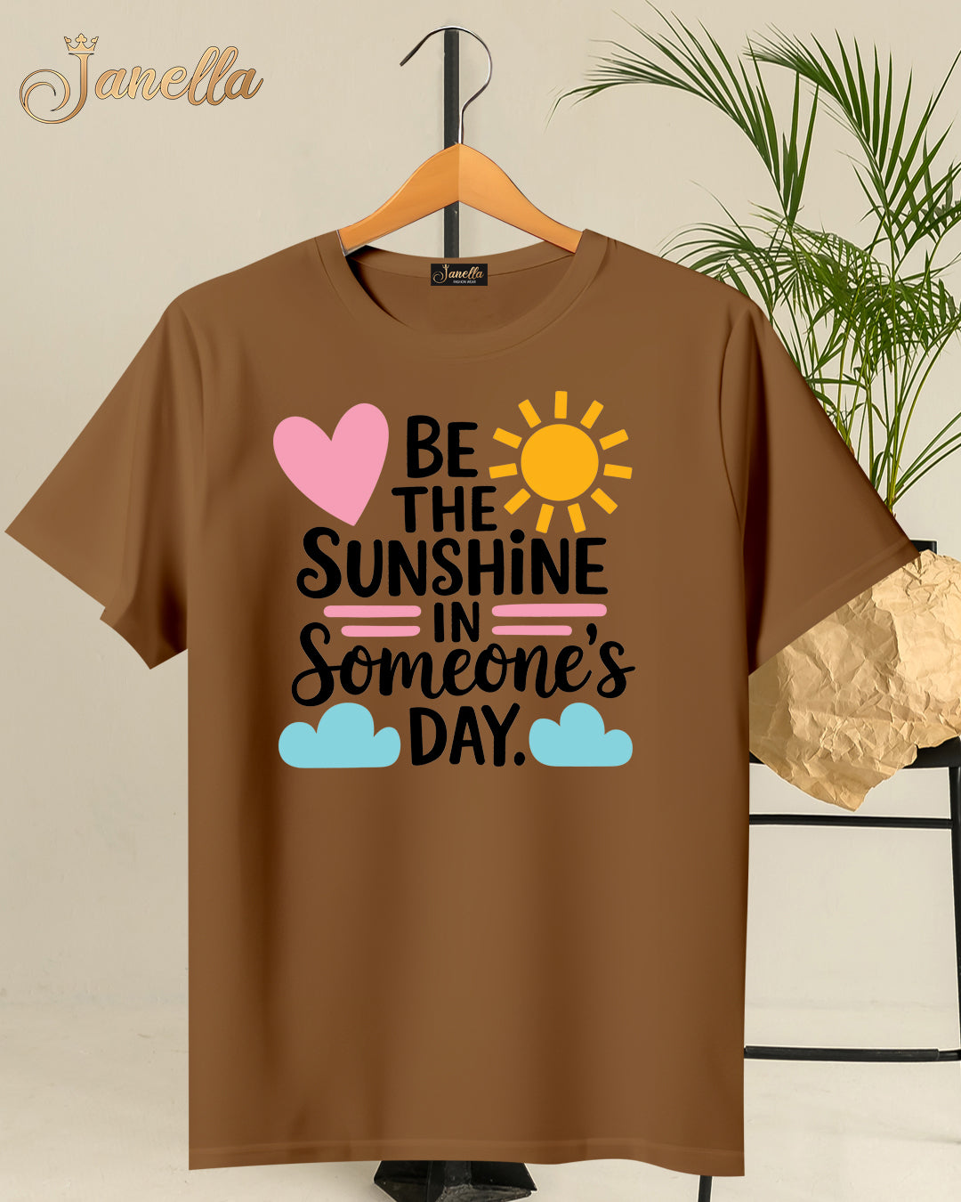 Sunshine- تيشيرت قطن اللوان متعددة