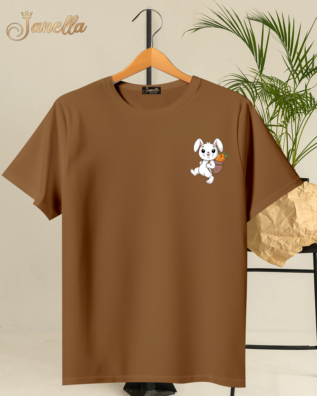 RABBIT - تيشيرت قطن اللوان متعددة