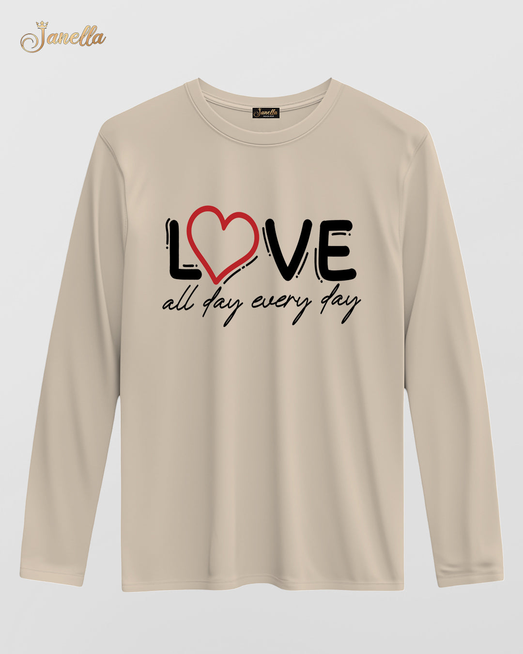 Love - تيشيرت قطن كم