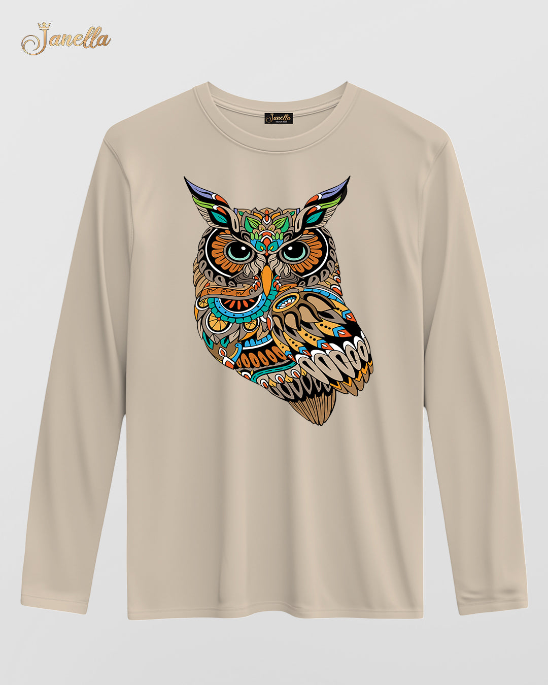 OWL - تيشيرت قطن كم