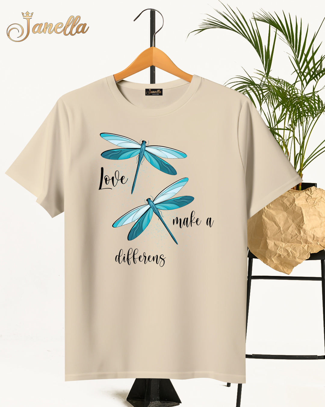 Make a difference - تيشيرت قطن اللوان متعددة