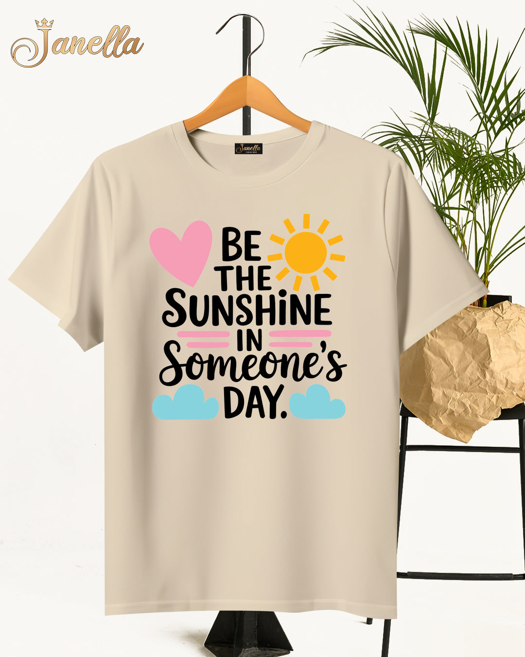 Sunshine- تيشيرت قطن اللوان متعددة