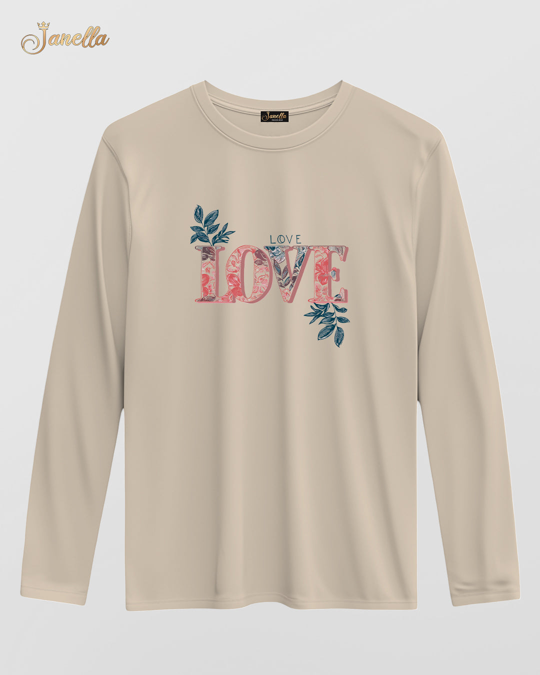 LOVE Love - تيشيرت قطن كم