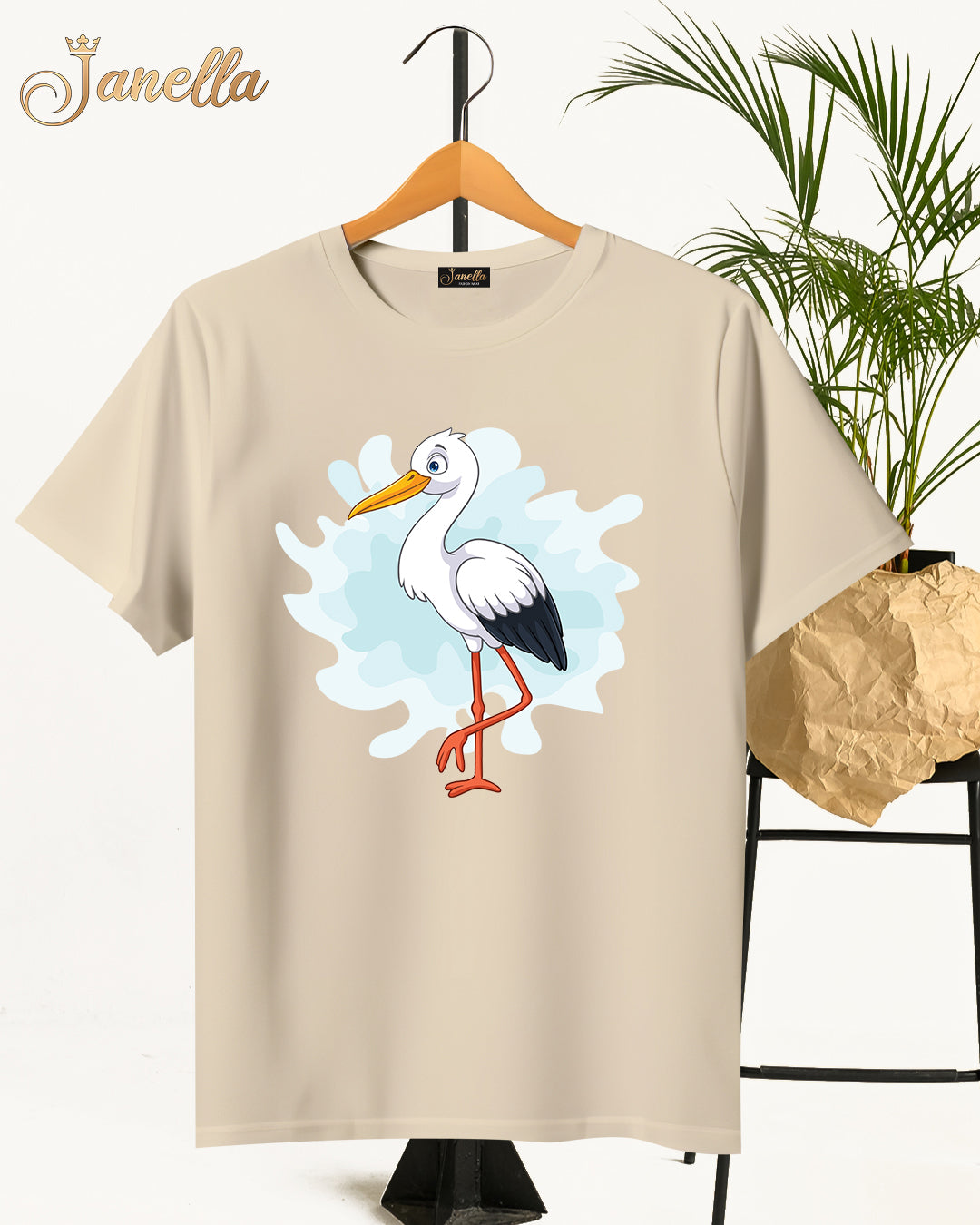 Birds - تيشيرت قطن اللوان متعددة