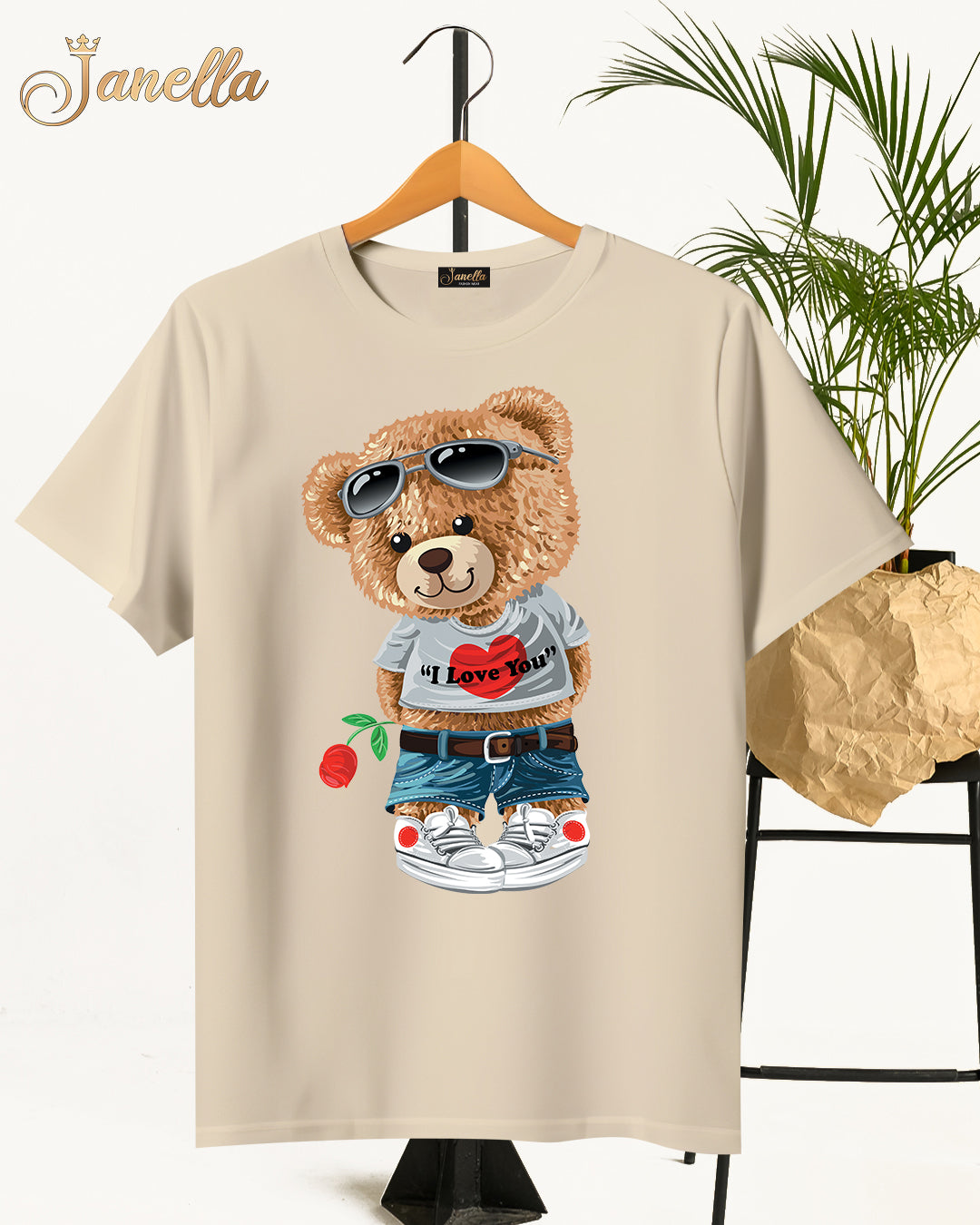 BEAR - تيشيرت قطن اللوان متعددة