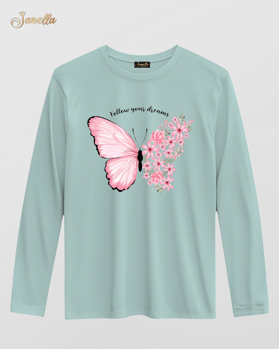 Butterfly - تيشيرت قطن كم