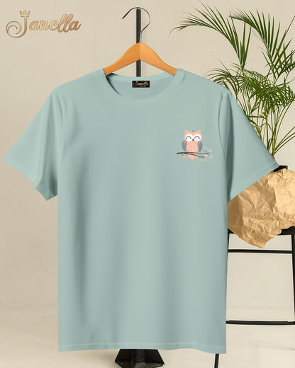 MINI OWL - تيشيرت قطن اللوان متعددة