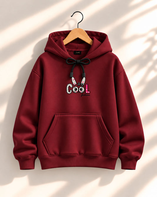 Cool - هودي حريمي أوفر سايز شتوي ميلتون