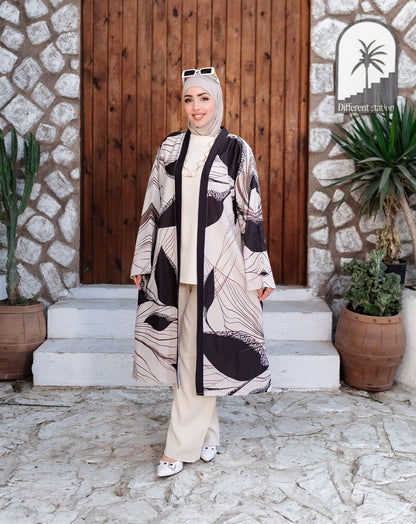 كارديجان طويل أنيق بقصّة انسيابية