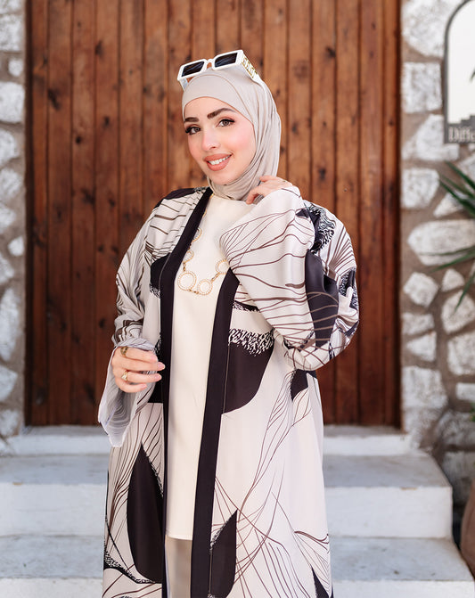 كارديجان طويل أنيق بقصّة انسيابية