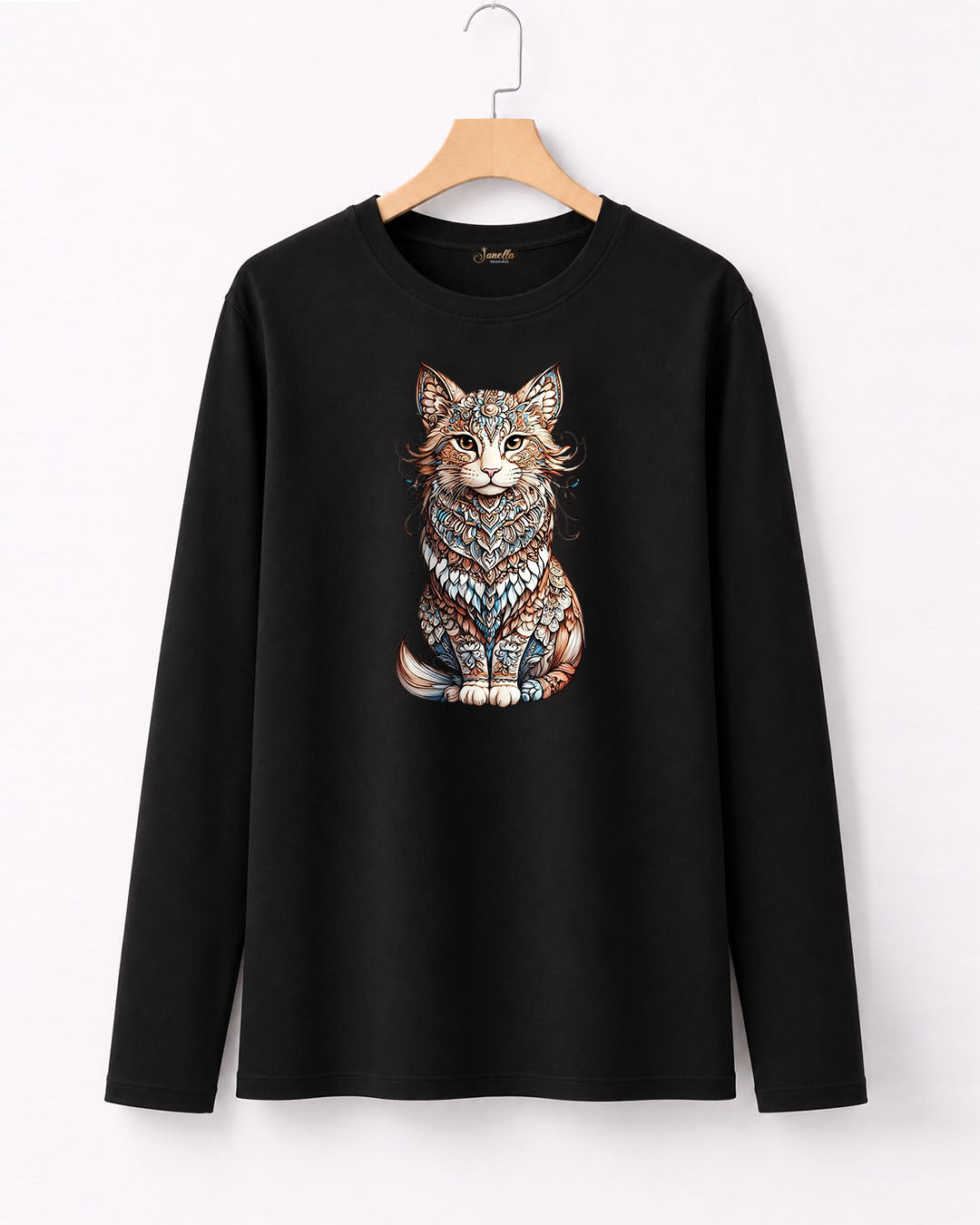 Cat - تيشيرت قطن كم