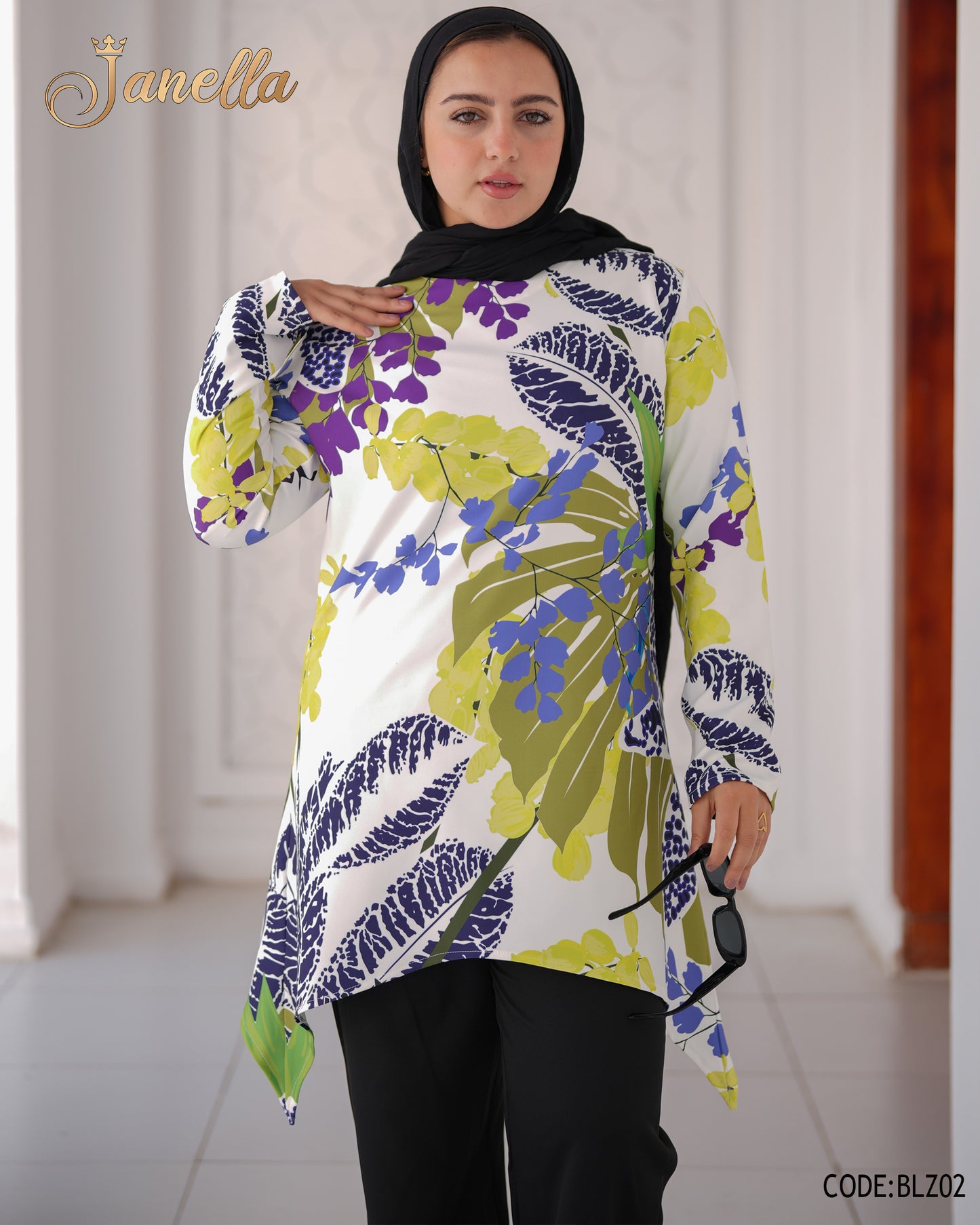 بلوزة روزالين مشجرة