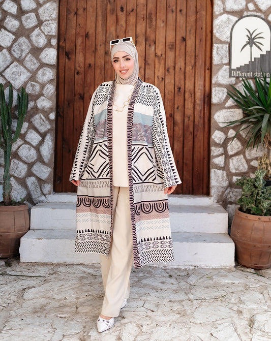 كارديجان طويل أنيق بقصّة انسيابية