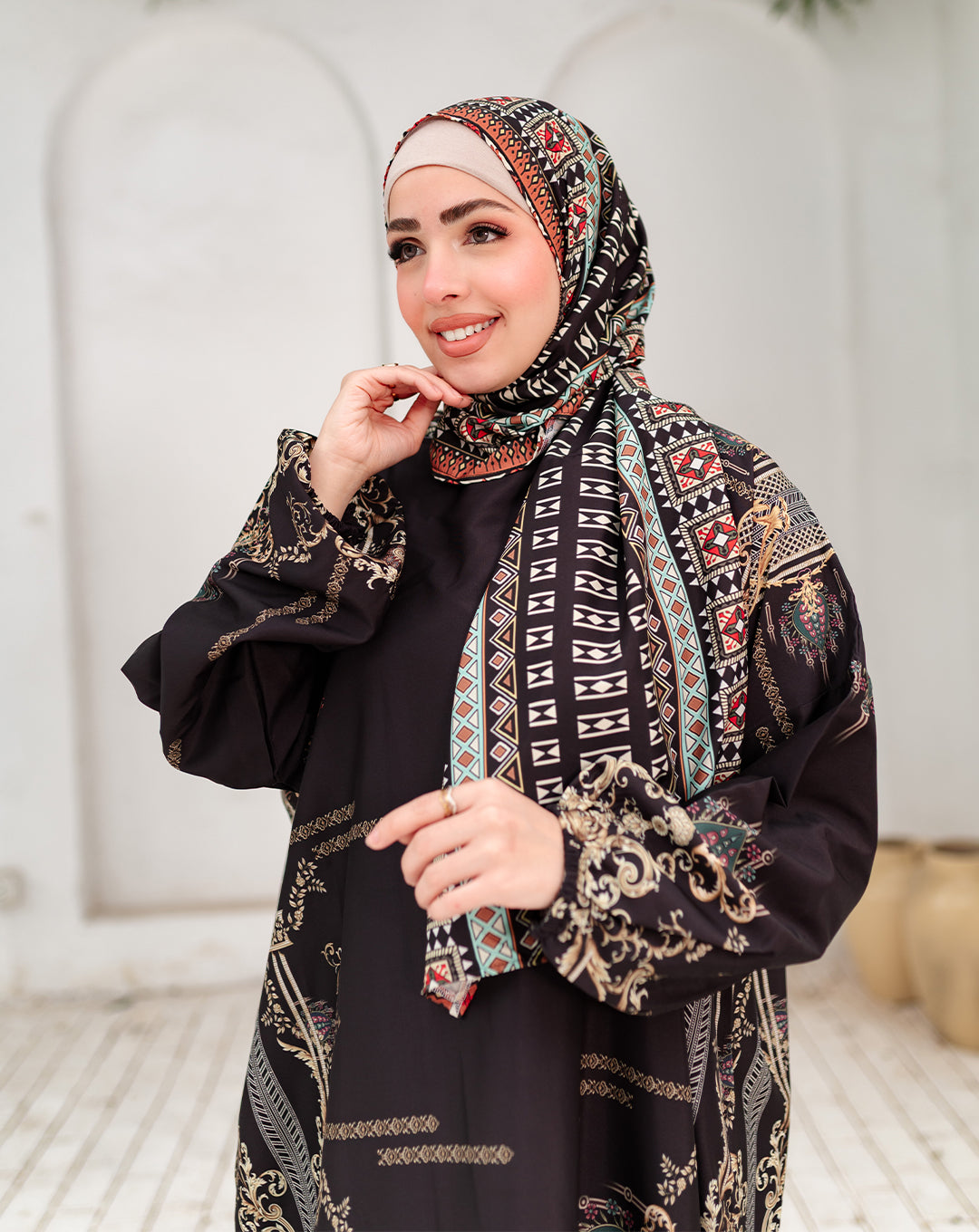 اسدال حرير ناعم للصلاة والبيت