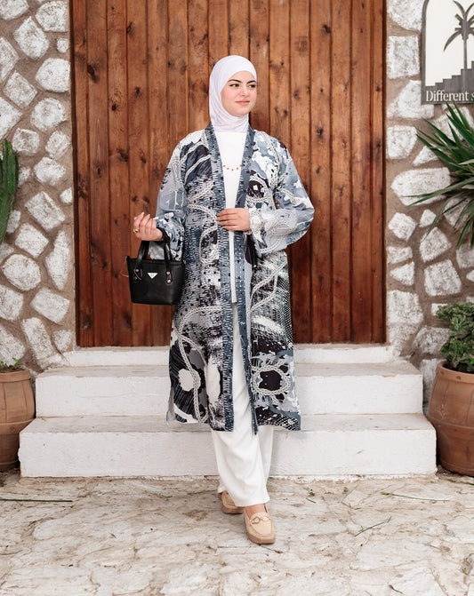 كارديجان طويل أنيق بقصّة انسيابية