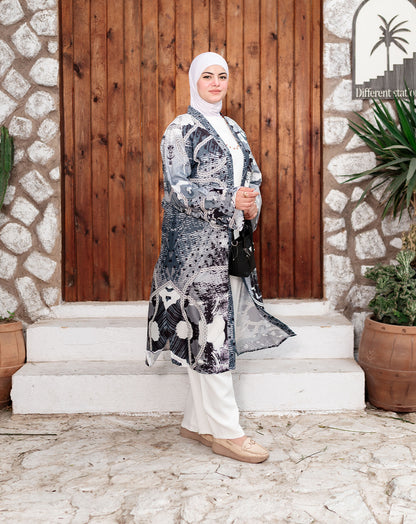 كارديجان طويل أنيق بقصّة انسيابية