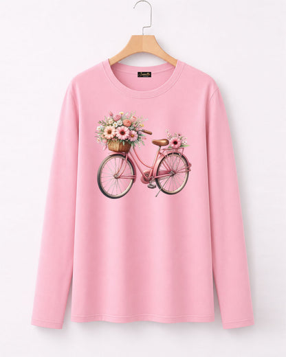 Bicycle - تيشيرت قطن كم