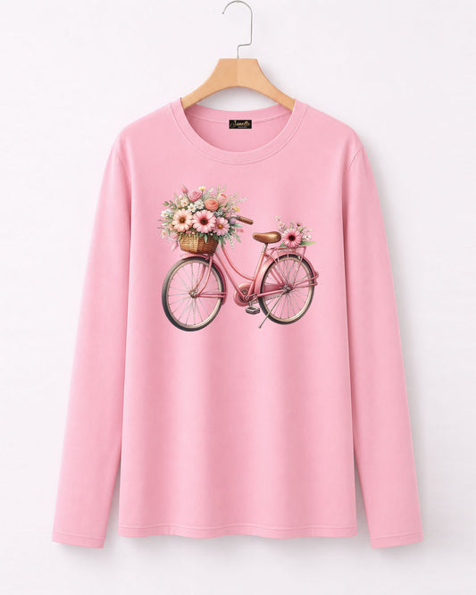 Bicycle - تيشيرت قطن كم