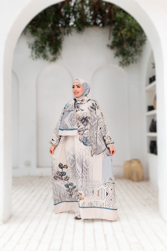 إسدال حرير ناعم للصلاة والبيت