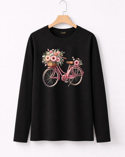 Bicycle - تيشيرت قطن كم