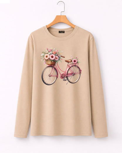 Bicycle - تيشيرت قطن كم