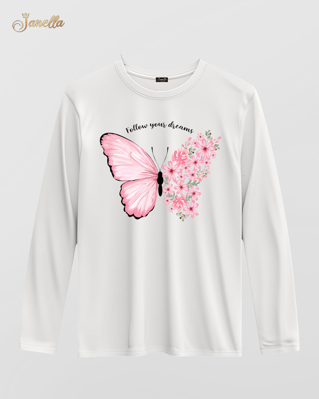 Butterfly - تيشيرت قطن كم