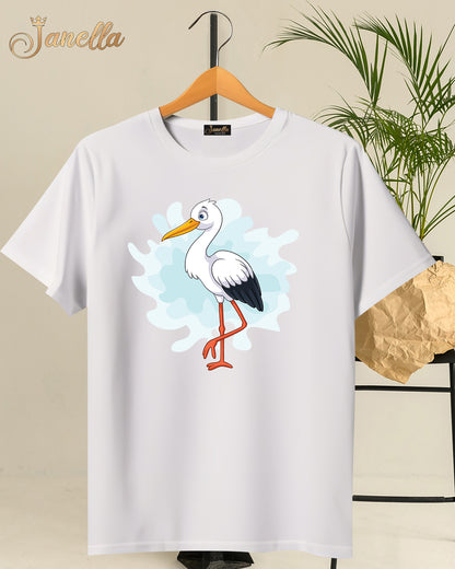 Birds - تيشيرت قطن اللوان متعددة