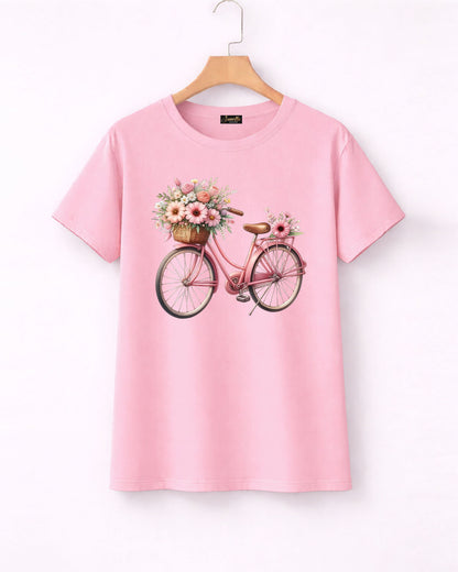 Bicycle - تيشيرت قطن نص كم
