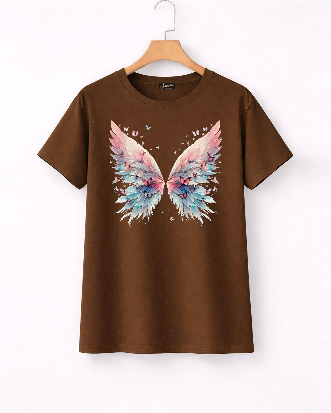 New Butterfly  - تيشيرت قطن نص كم