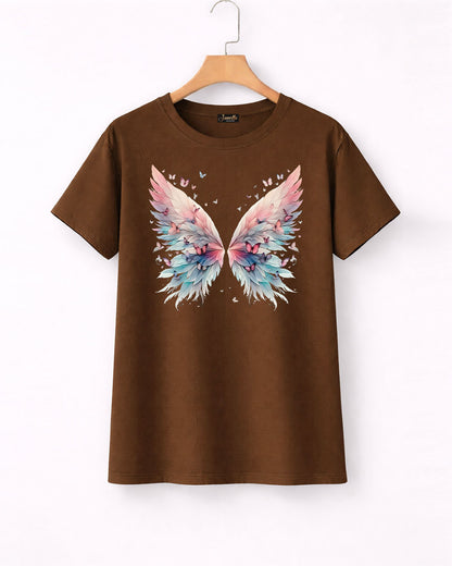 New Butterfly  - تيشيرت قطن نص كم