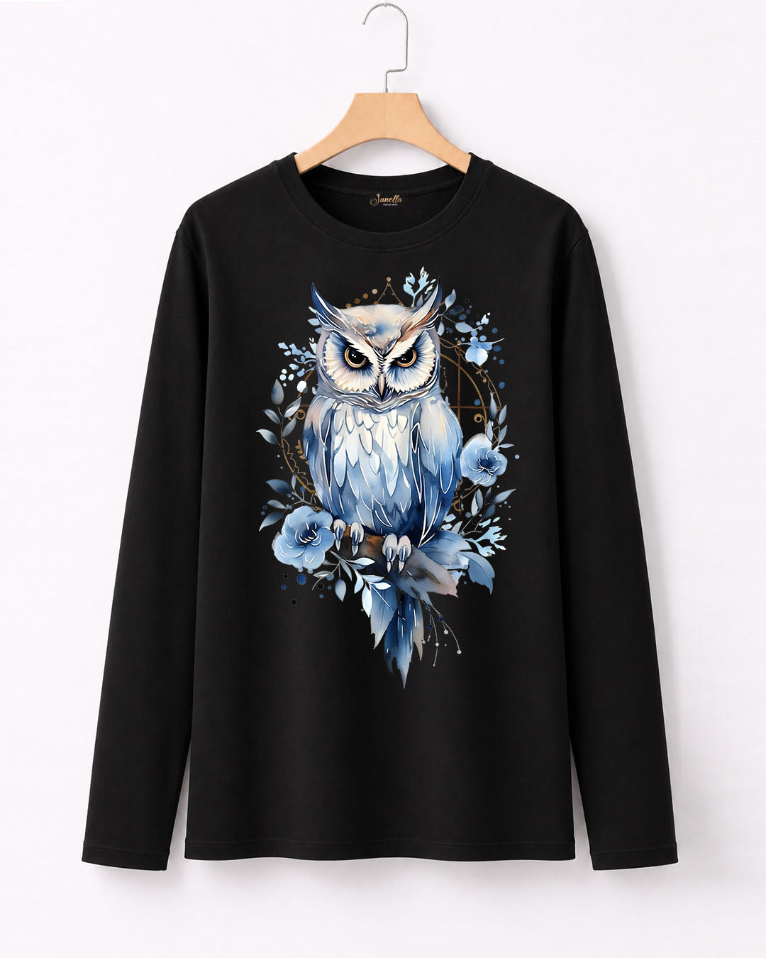 Snow OWL - تيشيرت قطن كم