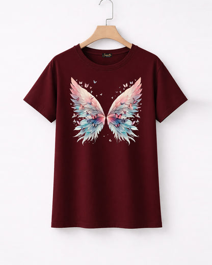 New Butterfly  - تيشيرت قطن نص كم