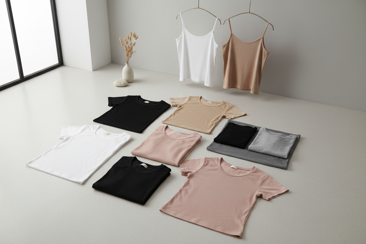 منتجات قطن حريمي _ توب بيسك _ توب حمالة _ شوف المنتجات بتاعتنا علي الموقع 